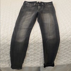 Black wash skinny jeans